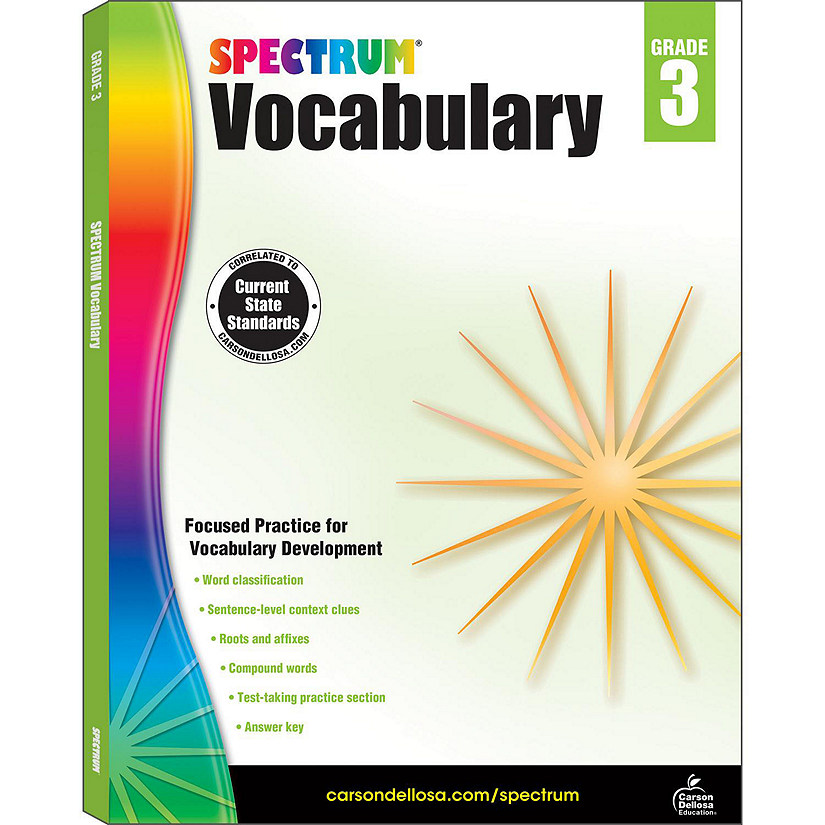 Spectrum Vocabulary, Grade 3 Image