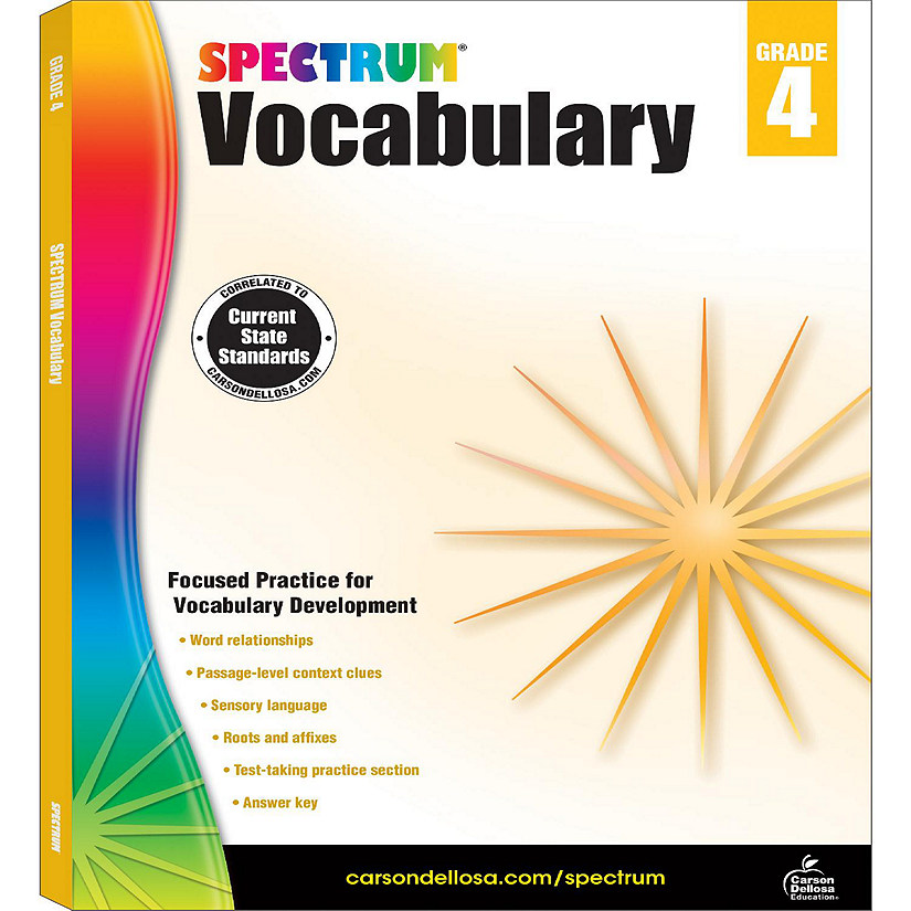 Spectrum Vocabulary, Grade 4 Image