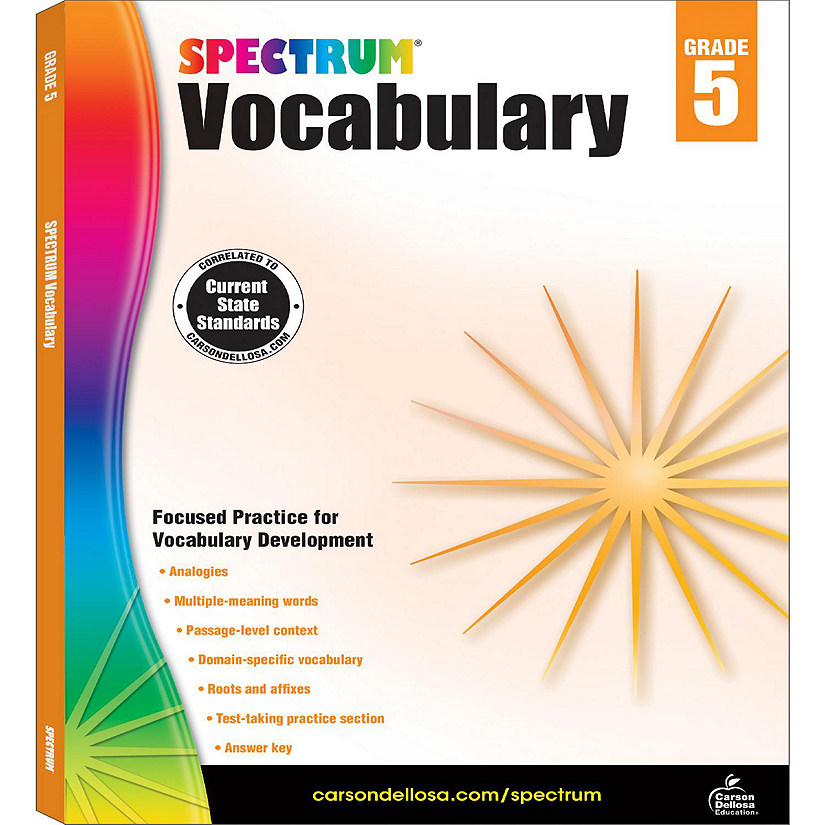 Spectrum Vocabulary, Grade 5 Image