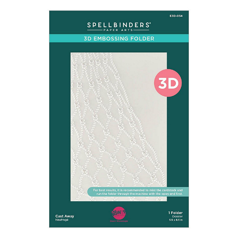 Spellbinders 3D Embossing Folder by Dawn Woleslagle-Cast Away Image