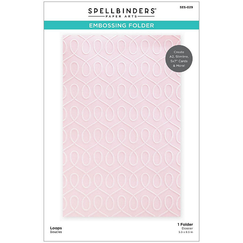 Spellbinders Embossing Folder-Loops - Be Bold Image
