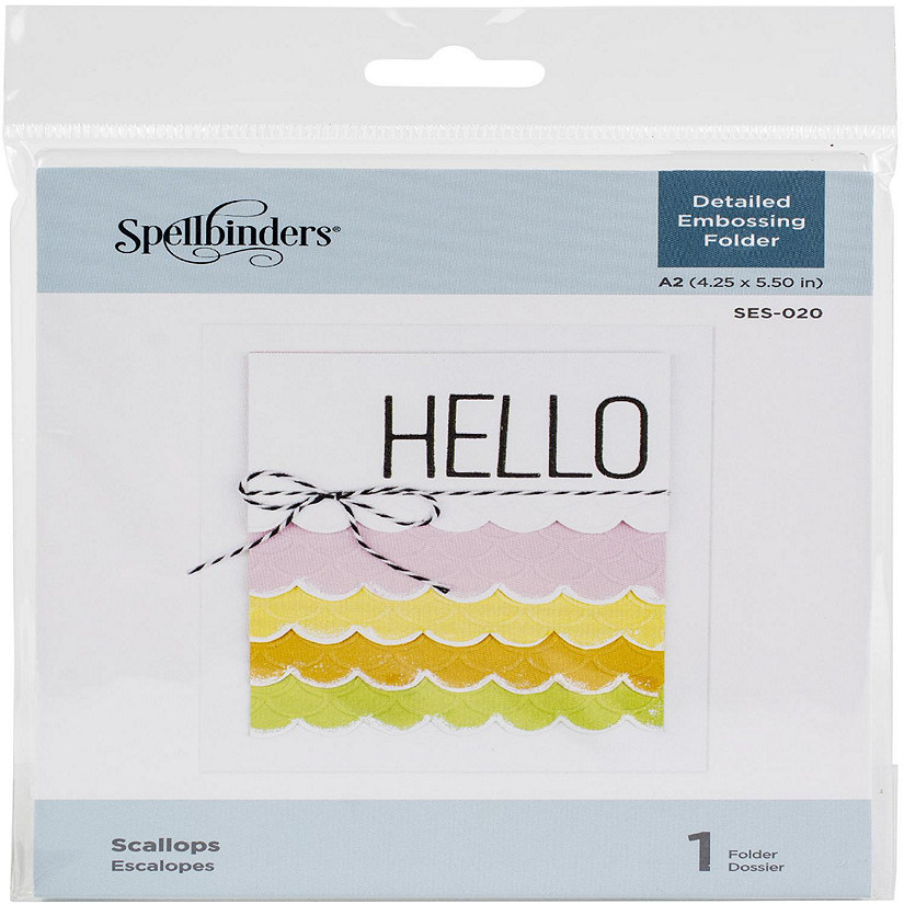 Spellbinders Embossing Folder-Scallops Image