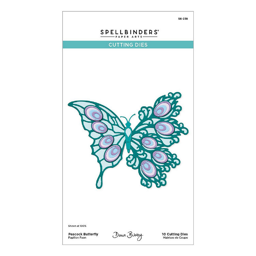 Spellbinders Etched Dies By Dawn Bibby-Peacock Butterfly Image