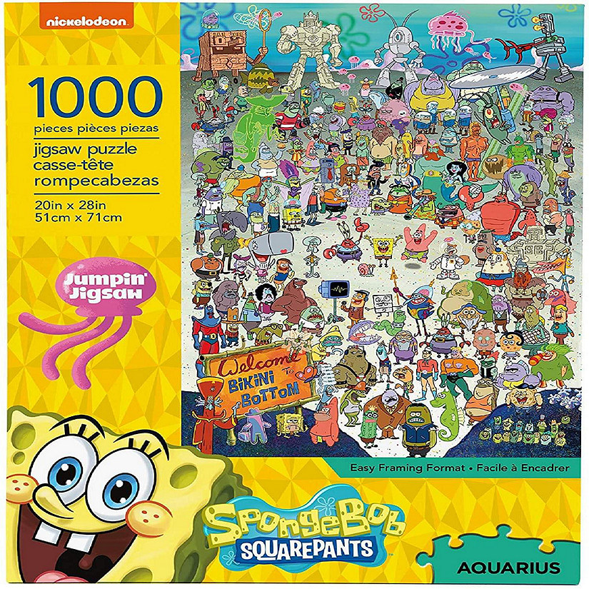SpongeBob SquarePants Cast 1000 Piece Jigsaw Puzzle Image