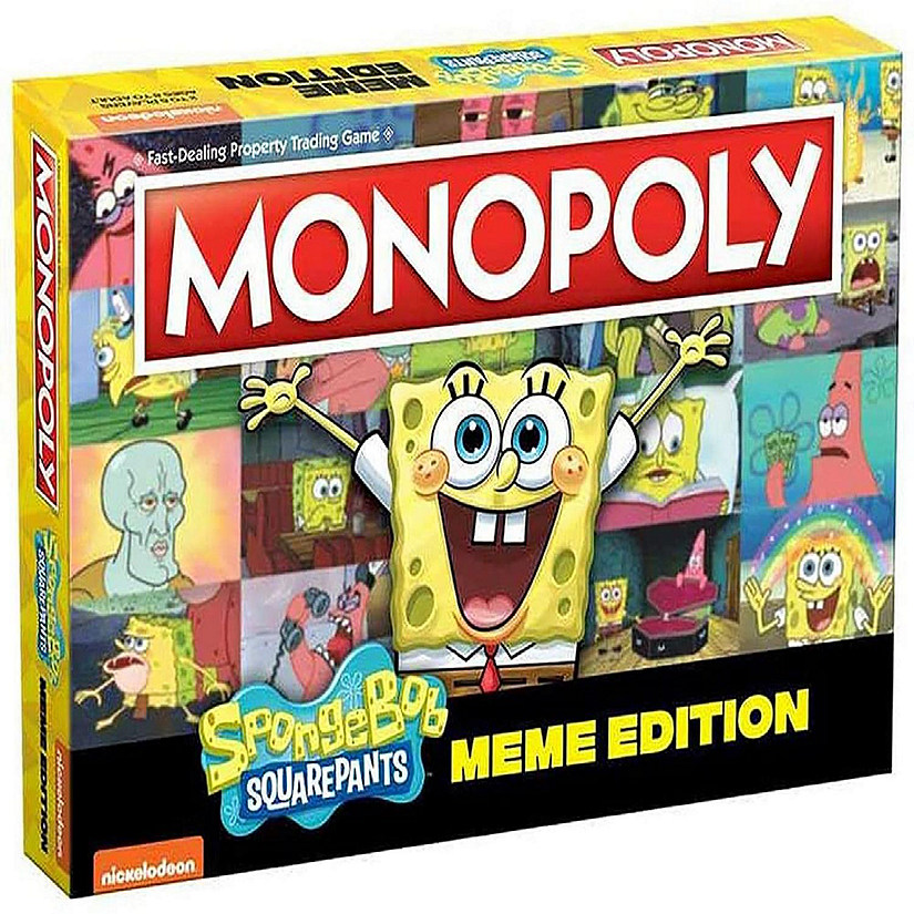 SpongeBob SquarePants Meme Edition Monopoly Board Game  2-6 Players Image