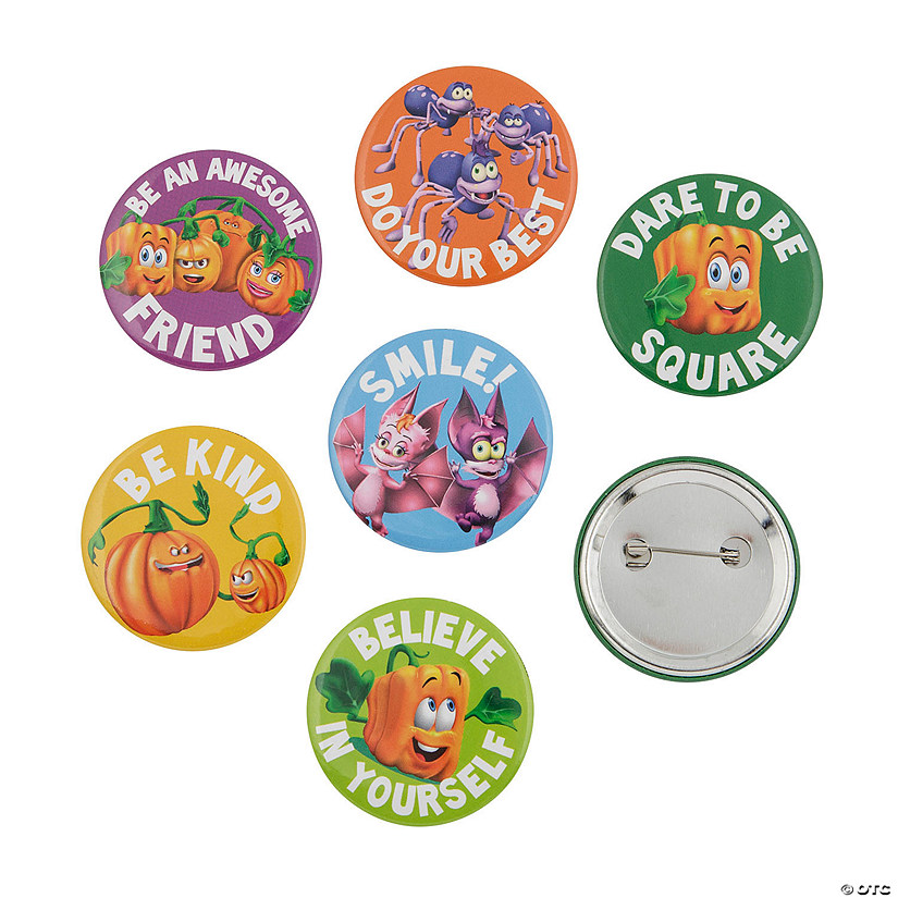 Spookley the Square Pumpkin&#8482; Buttons - 24 Pc. Image