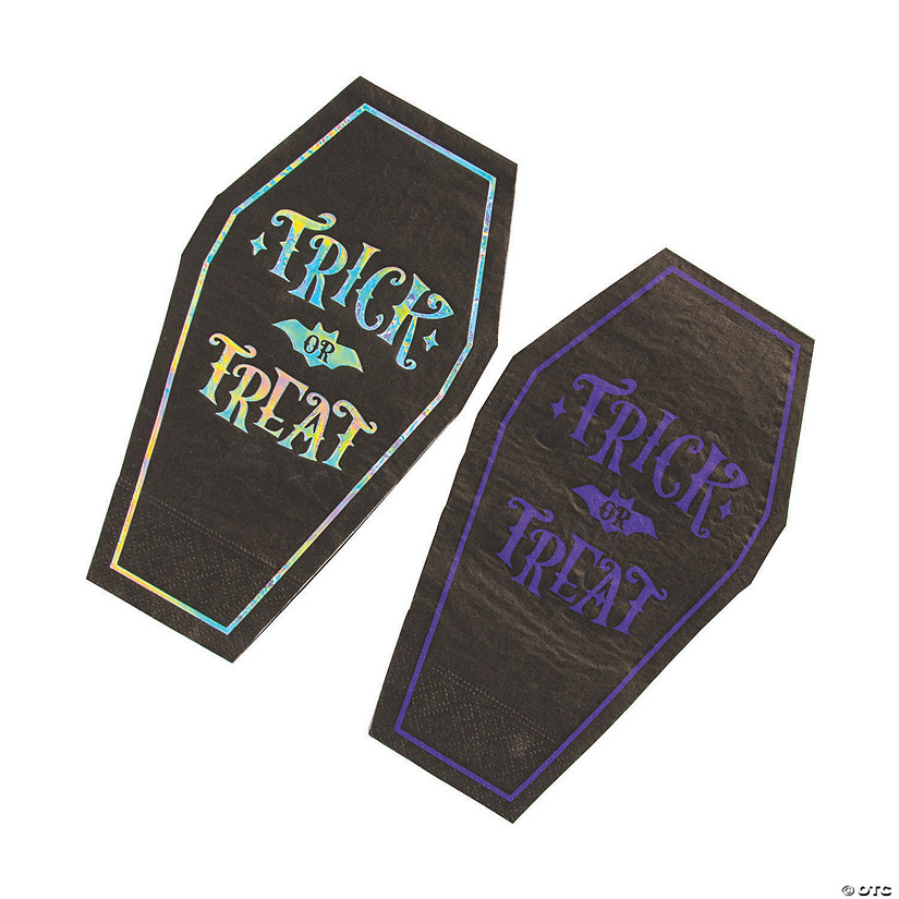 Spooktacular Coffin-Shaped Luncheon Napkins - 16 Pc. Image