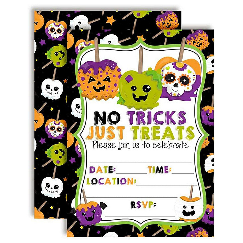 Spooky Candle Apple Invitations 40pc. by AmandaCreation Image
