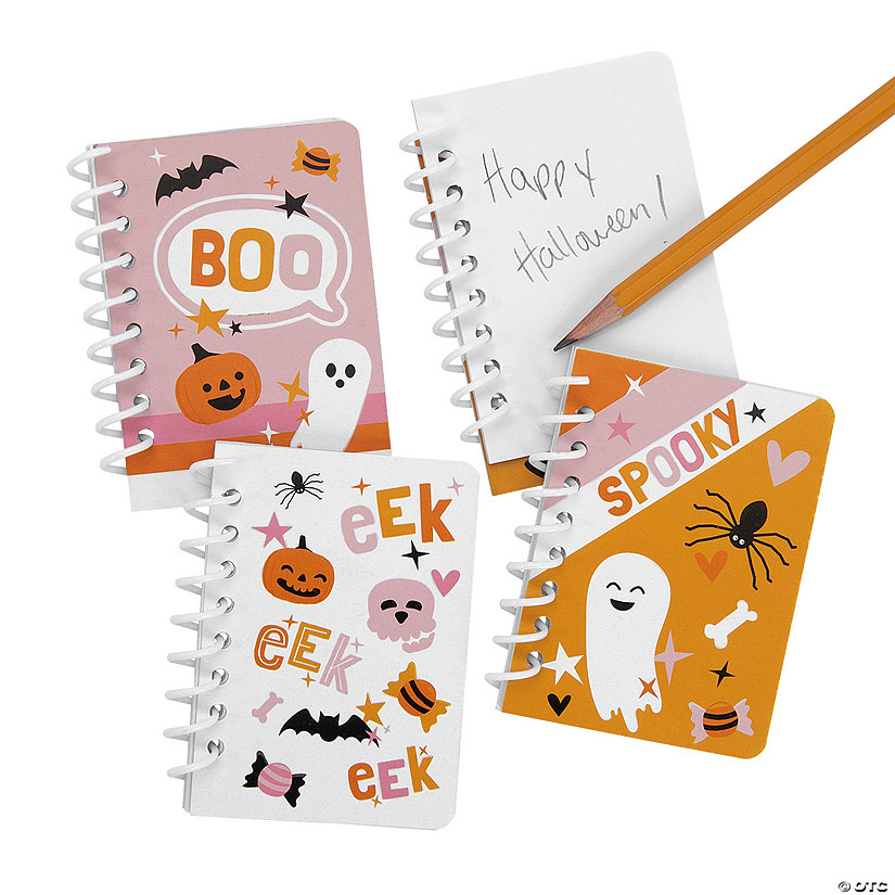 Spooky Fun Halloween Spiral Notepads - 24 Pc. Image