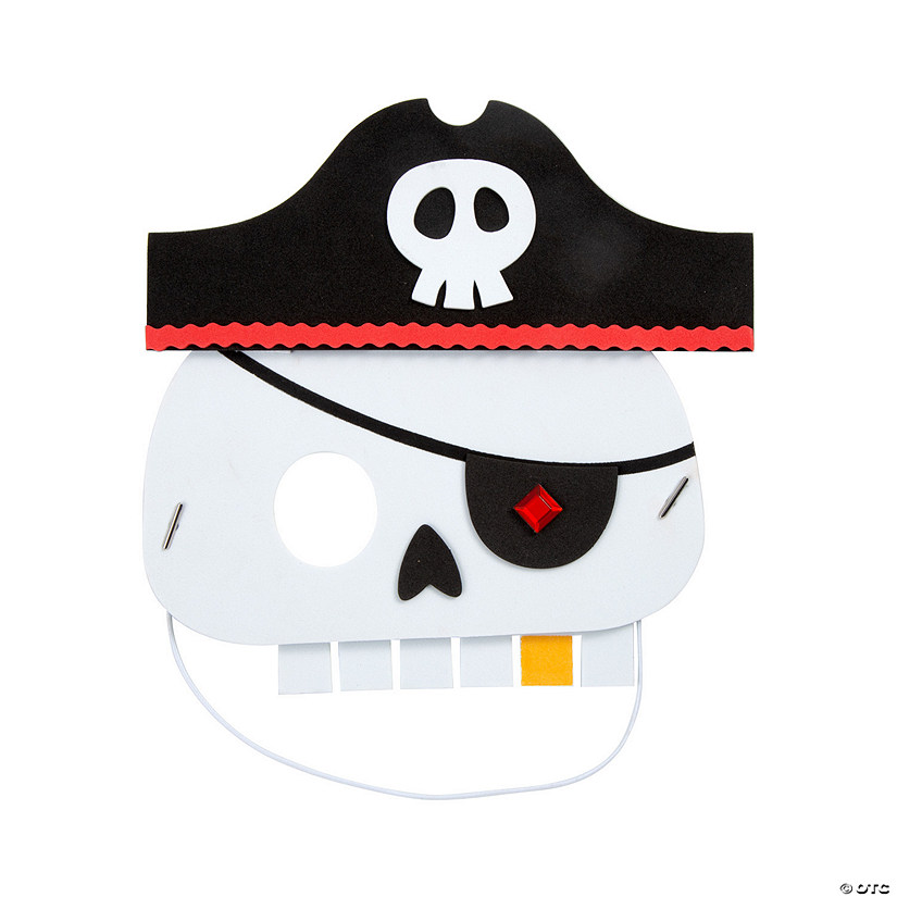 Spooky Pirate Mask Craft Kit - Makes 12 Image