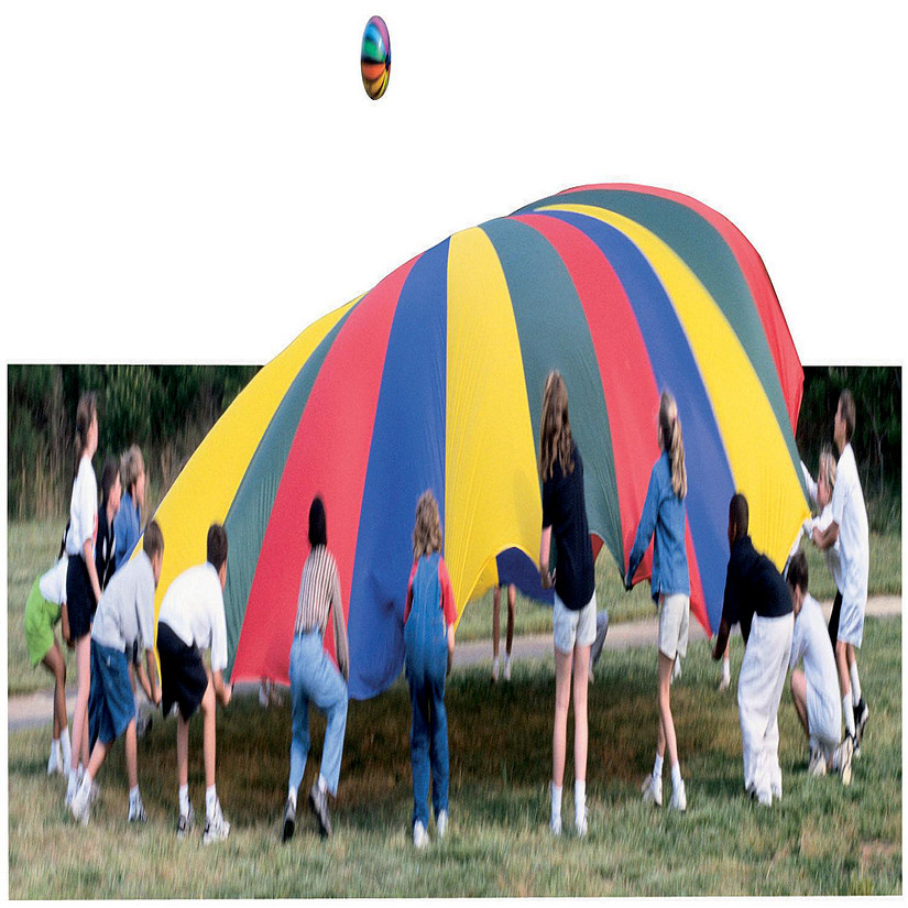 Sportime GripStarChute Colorful Parachute with 30 Handles, 30 Foot Diameter Image