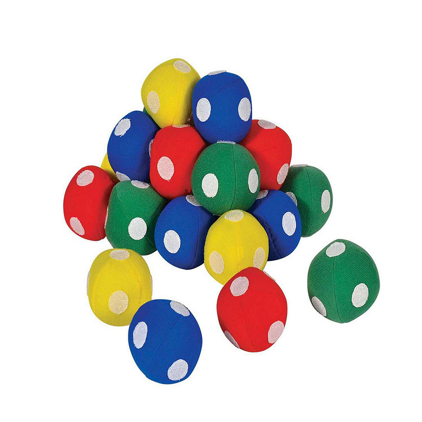 Sportime Hook-N-Loop Target Balls, 2-1/2 Inches, Blue/Red/Yellow/Green, Set of 24 Image