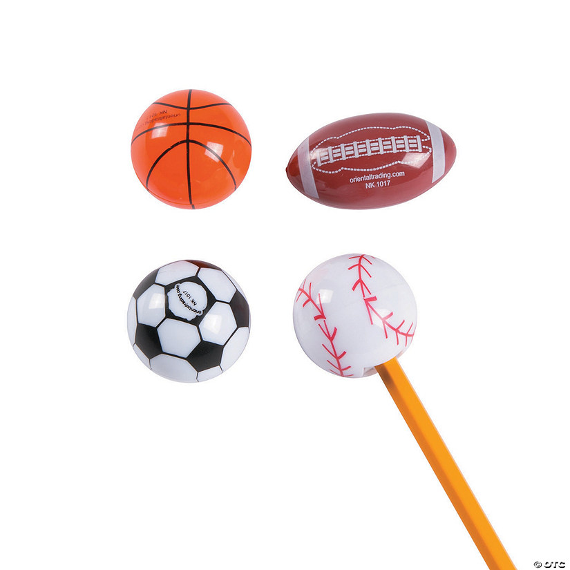Sports Balls Pencil Sharpeners - 12 Pc. Image