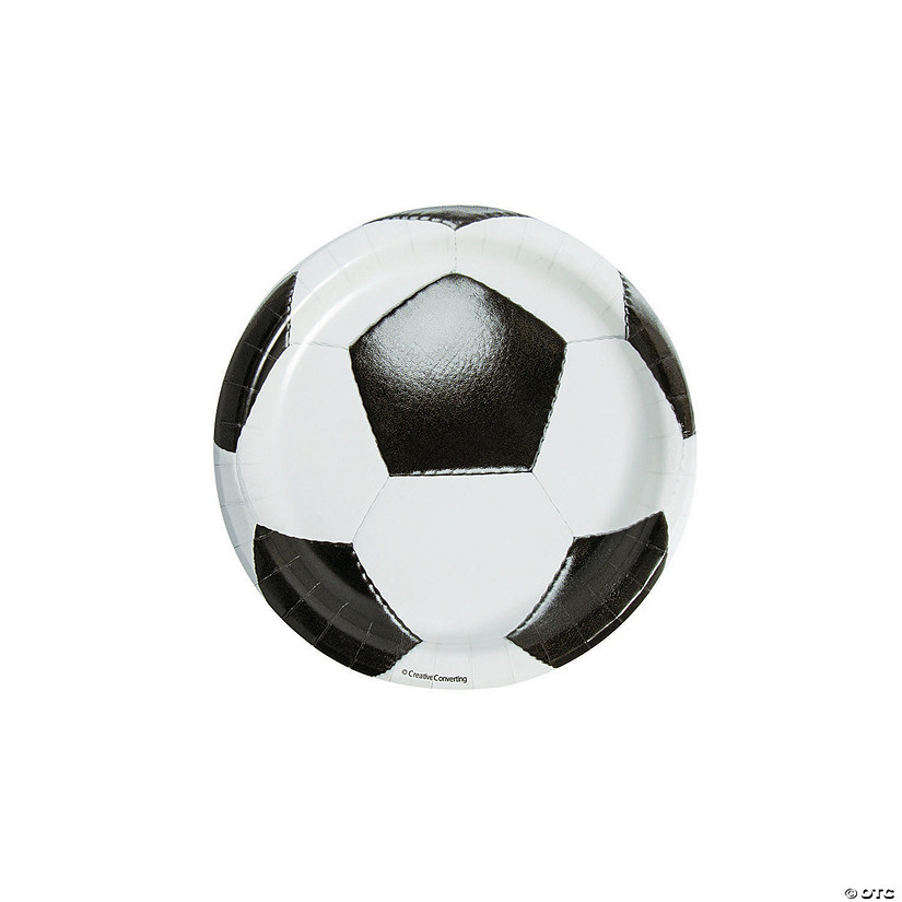 Sports Fanatic Soccer Ball Paper Dessert Plates - 8 Ct. Image