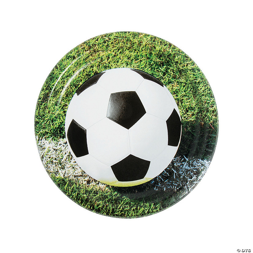 Sports Fanatic Soccer Party Paper Dinner Plates - 8 Ct. Image