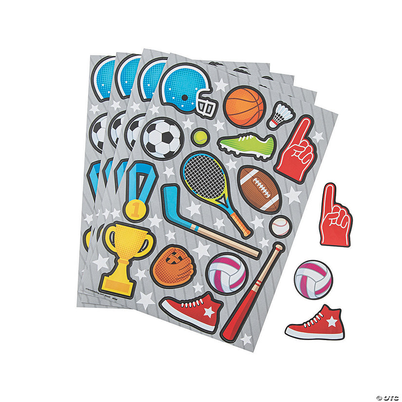 Sports Icon Sticker Sheets Oriental Trading