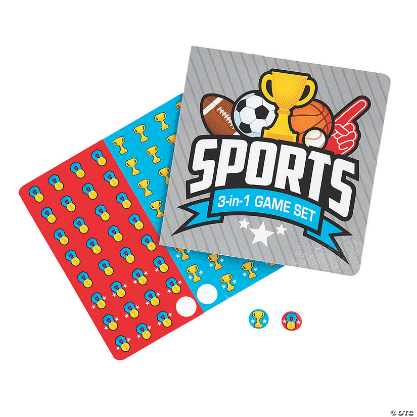 Sports Icons 3-in-1 Game Sets - 12 Pc. Image