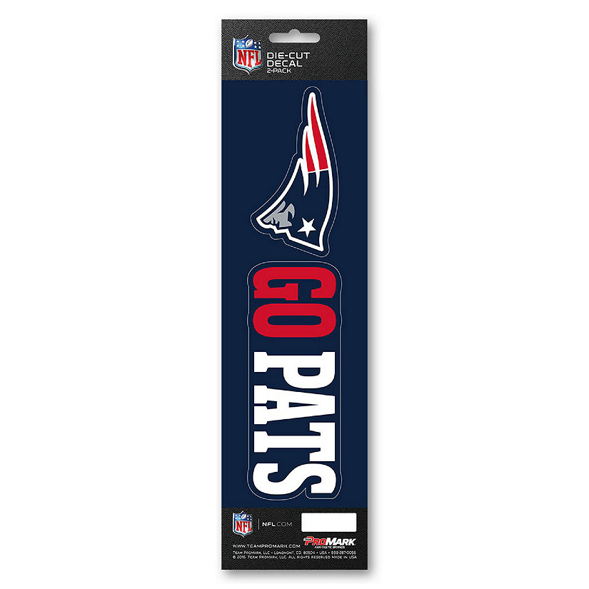 Sports Licensing Solutions LLC. - NFL - New England Patriots - Team Slogan  Decal - Multicolor - 3” x 12”