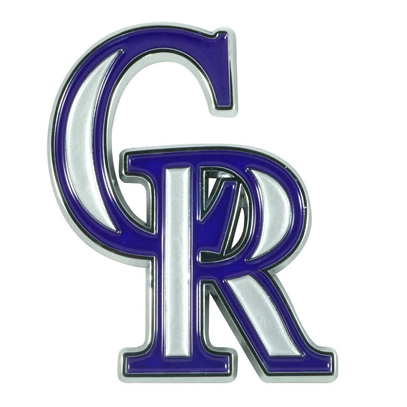 Sports Licensing Solutions LLC - MLB - Colorado Rockies - Color Emblem -  Purple - 3 x 3.2