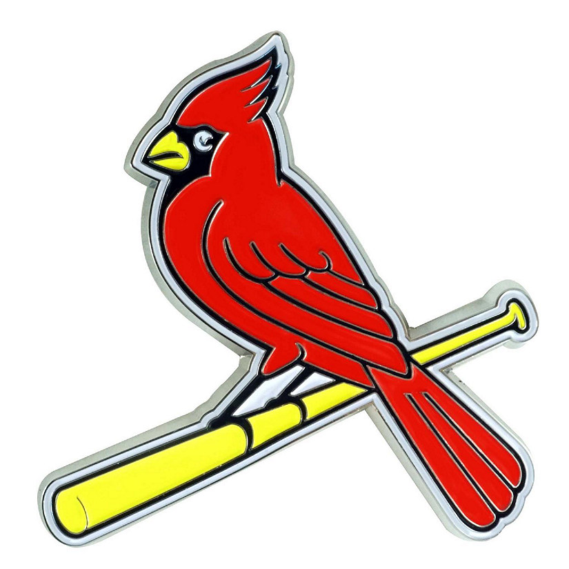 Sports Licensing Solutions LLC - MLB - St. Louis Cardinals - Color Emblem -  Red - 3 x 3.2