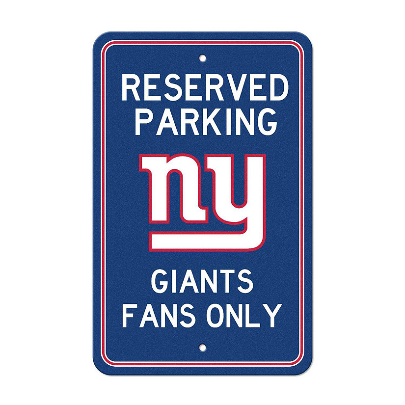 New York Giants Parking Only Sign, New York Giants