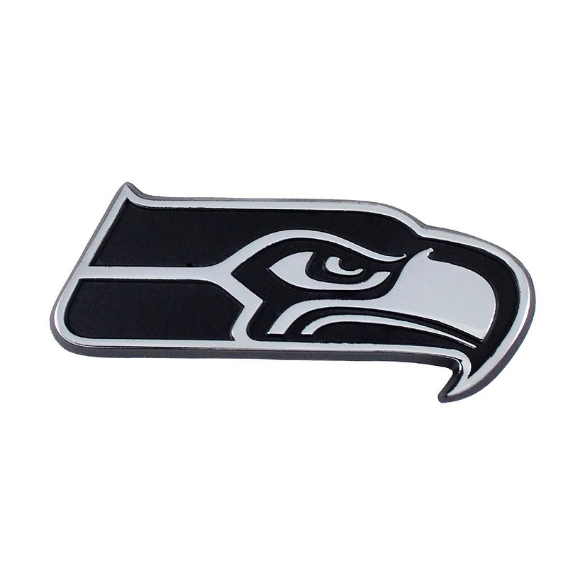 Sports Licensing Solutions LLC - NFL - Seattle Seahawks - Chrome Emblem -  Chrome - 1.4x 3.15