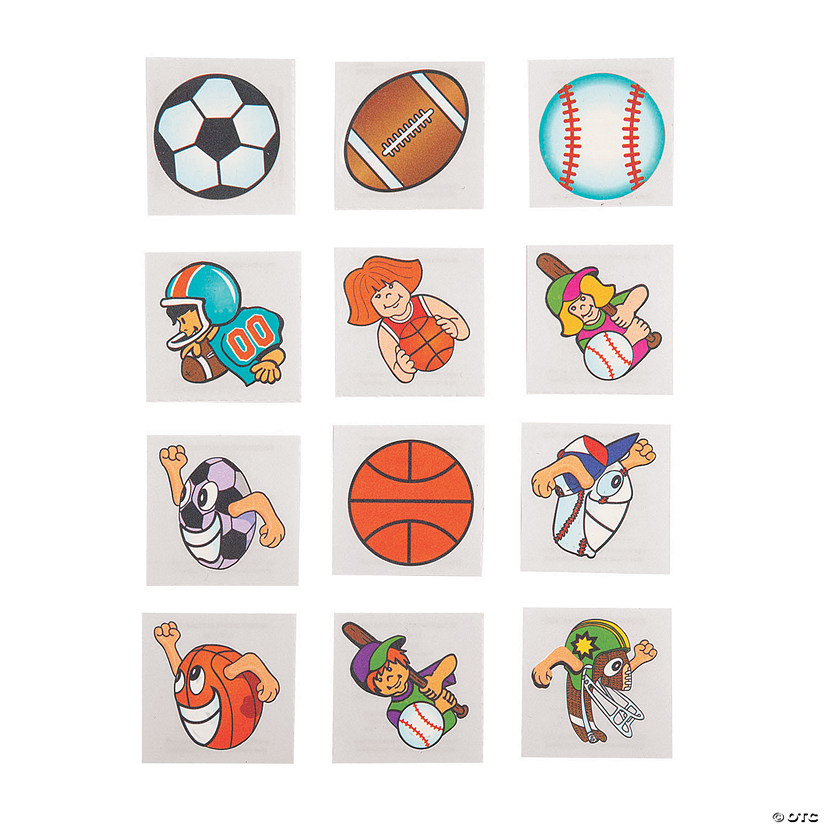 Sports Tattoos Oriental Trading