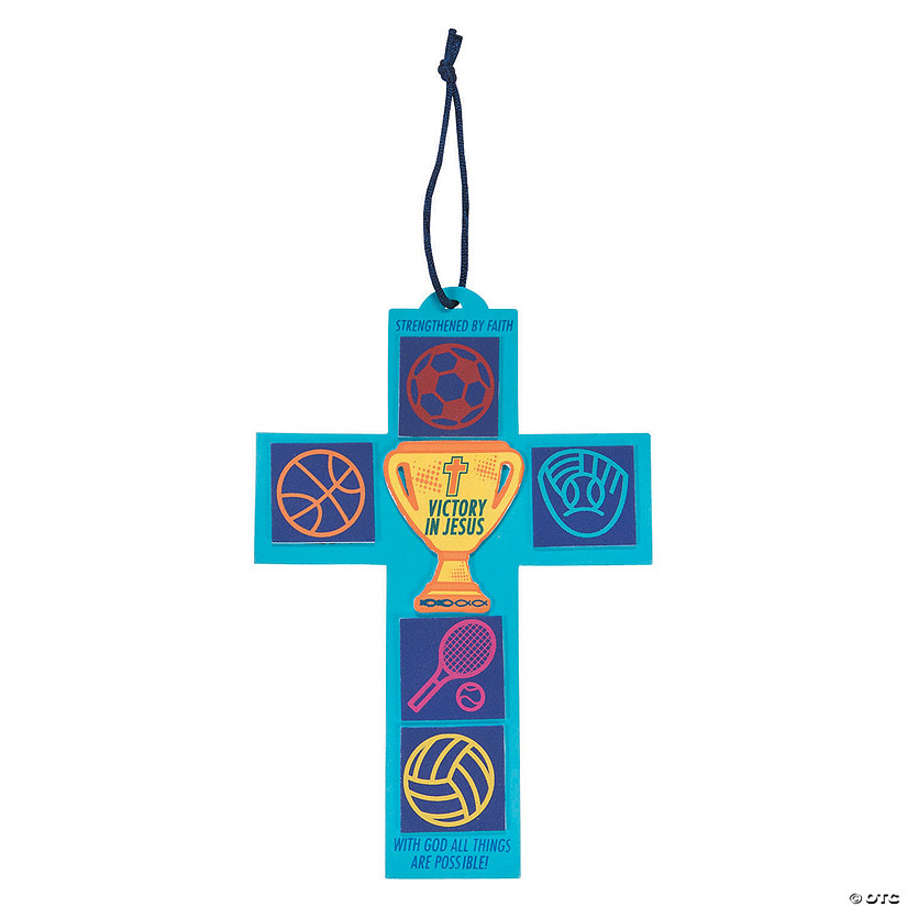 Sports VBS Cross Sign Craft Kit 12 Pc. Discontinued