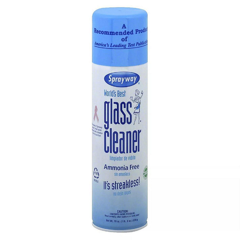 Sprayway Glass Cleaner Aerosol Spray, 19 Oz, Pack of 2