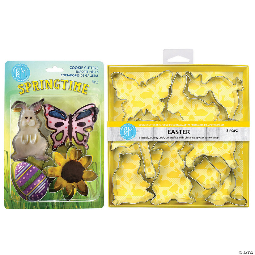 Spring &amp; Easter 12 Piece Cookie Cutter Set Image