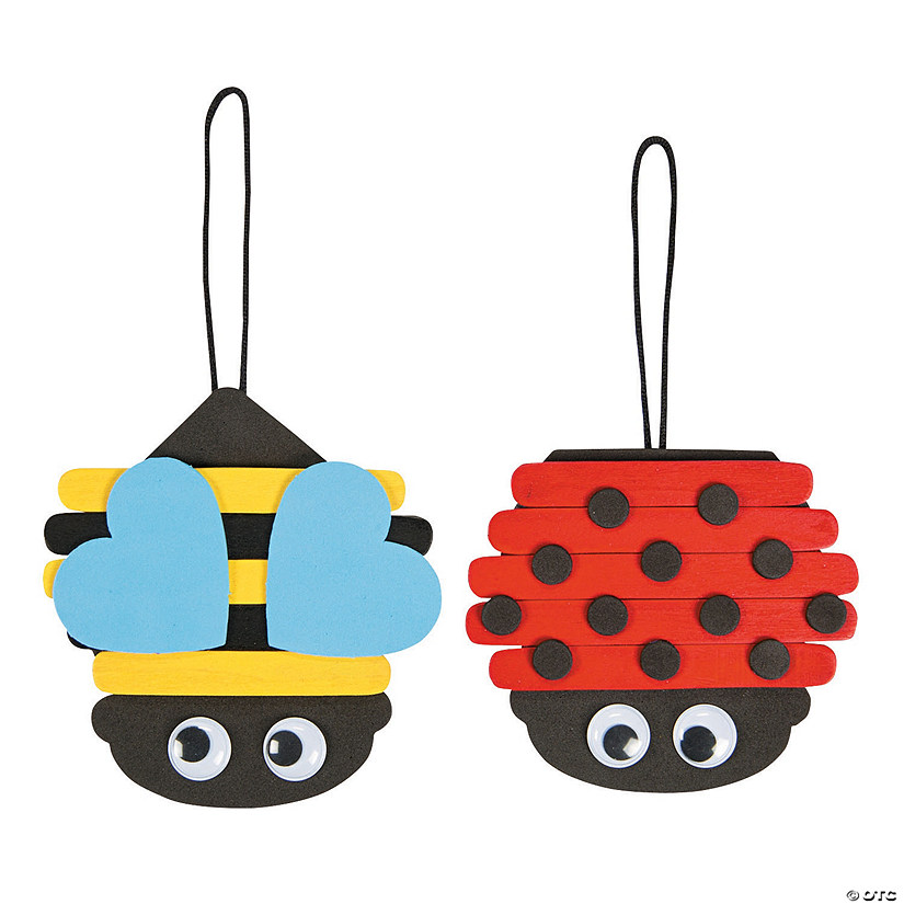 Spring Bug Craft Stick Ornament Craft Kit - Makes 12 Image