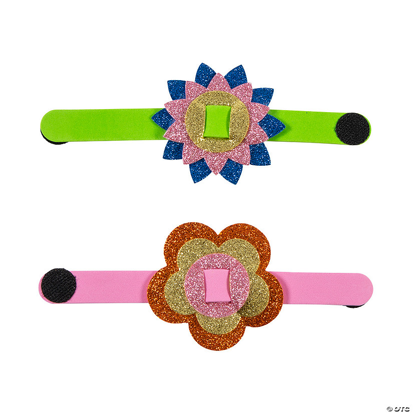 Spring Flower Bracelet Craft Kit - Makes 12 Image