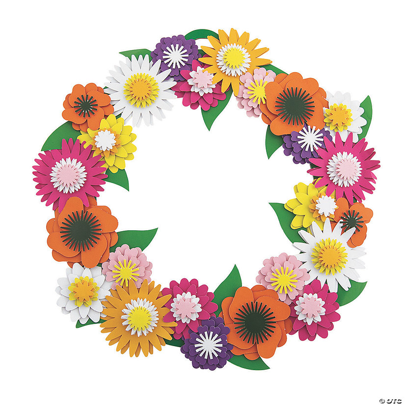 Spring Flower Wreath Craft Kit Image