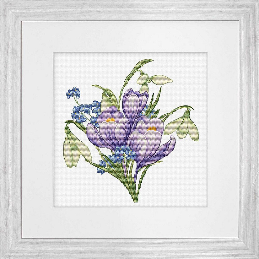 Spring Flowers B1404L Counted Cross-Stitch Kit Image