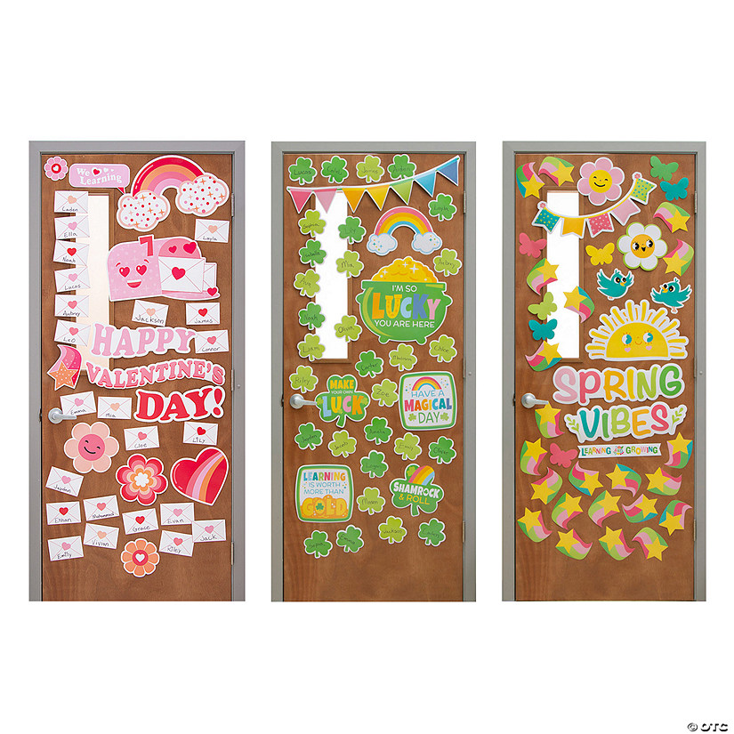 Spring Holiday Classroom Door Decorating Kit - 120 Pc. Image