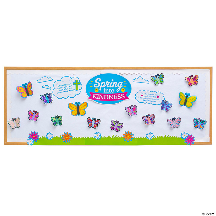 Spring into Kindness Bulletin Board Set 45 Pc. Oriental Trading