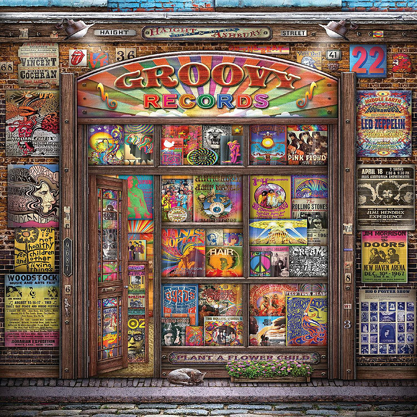 Springbok Groovy Records 1000 Piece Jigsaw Puzzle