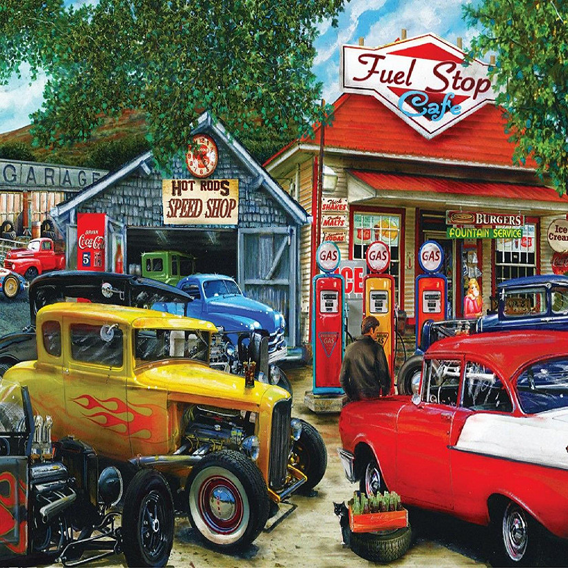 Springbok Hot Rod Cafe 1000 Piece Jigsaw Puzzle Oriental Trading
