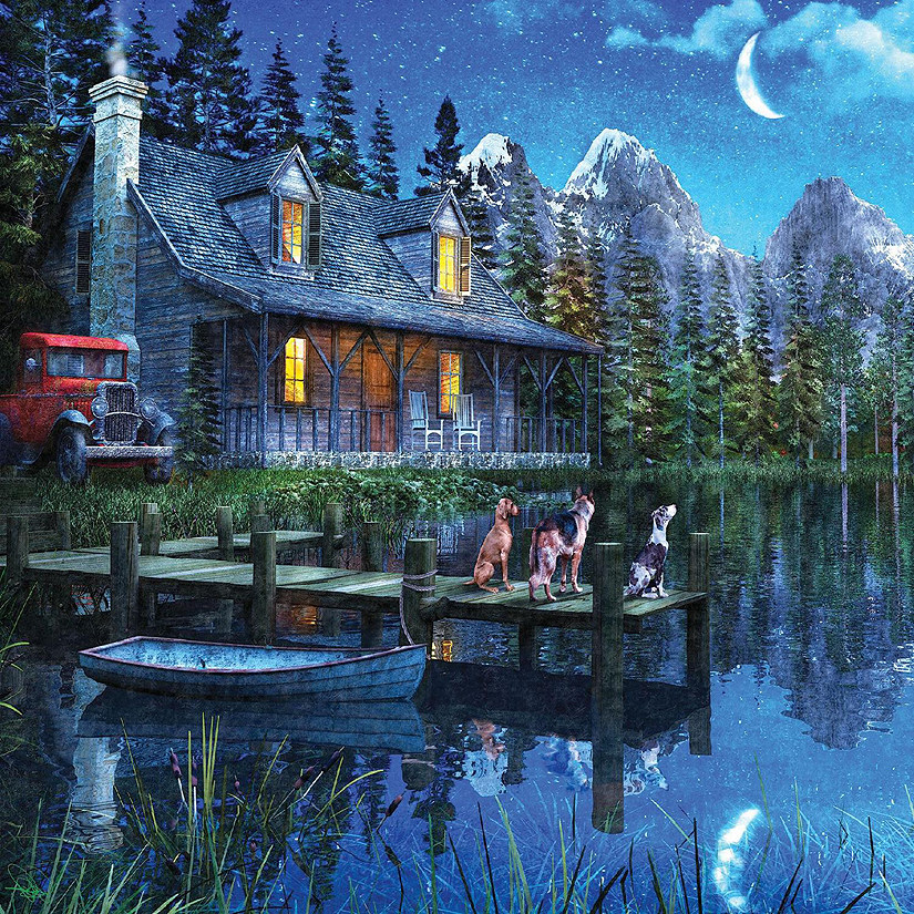 Springbok Moonlit Night 1000 Piece Jigsaw Puzzle Image