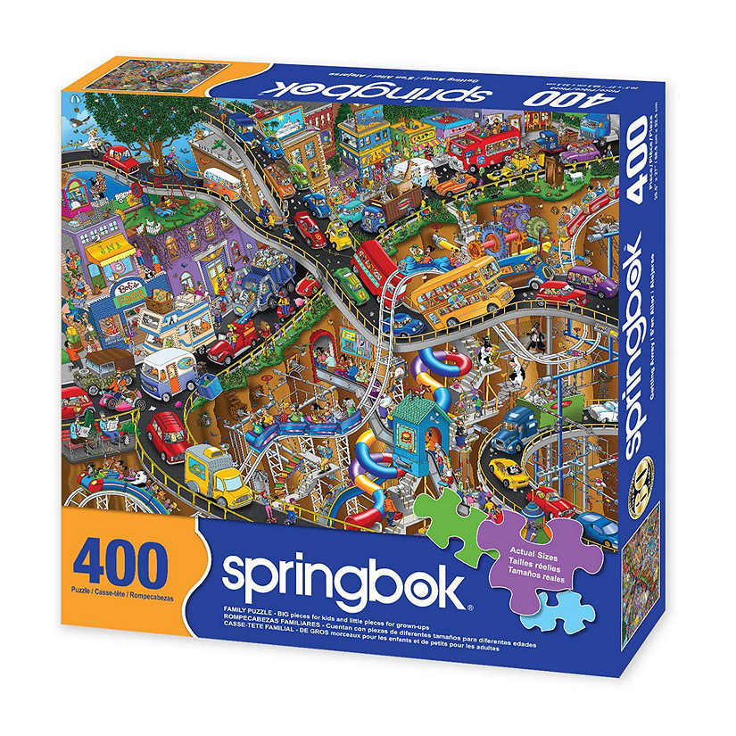 Springbok's 400 Piece Jigsaw Puzzle Getting Away - Made in USA Image