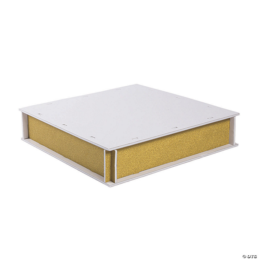 Square Gold Glitter Cake Stand Image