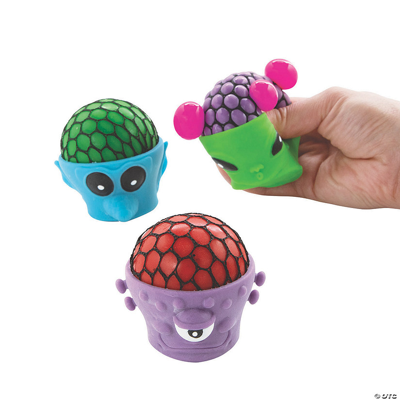 Squeeze-A-Dohz Alien Toys - 12 Pc. Image