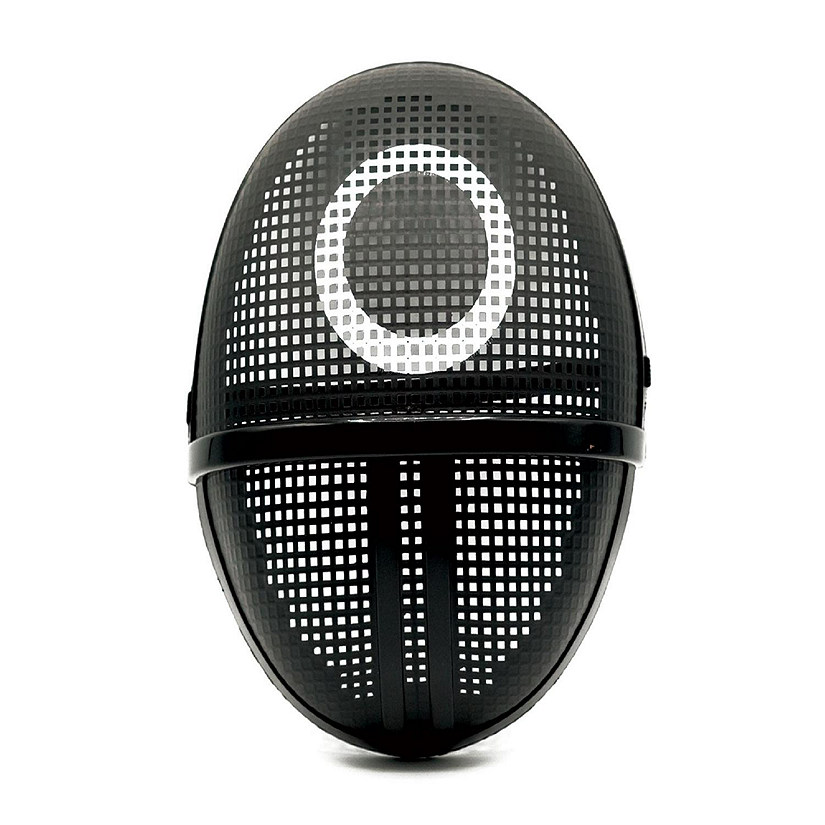 Squid Game Inspired Circle Plastic Costume Mask for Adults Worker
