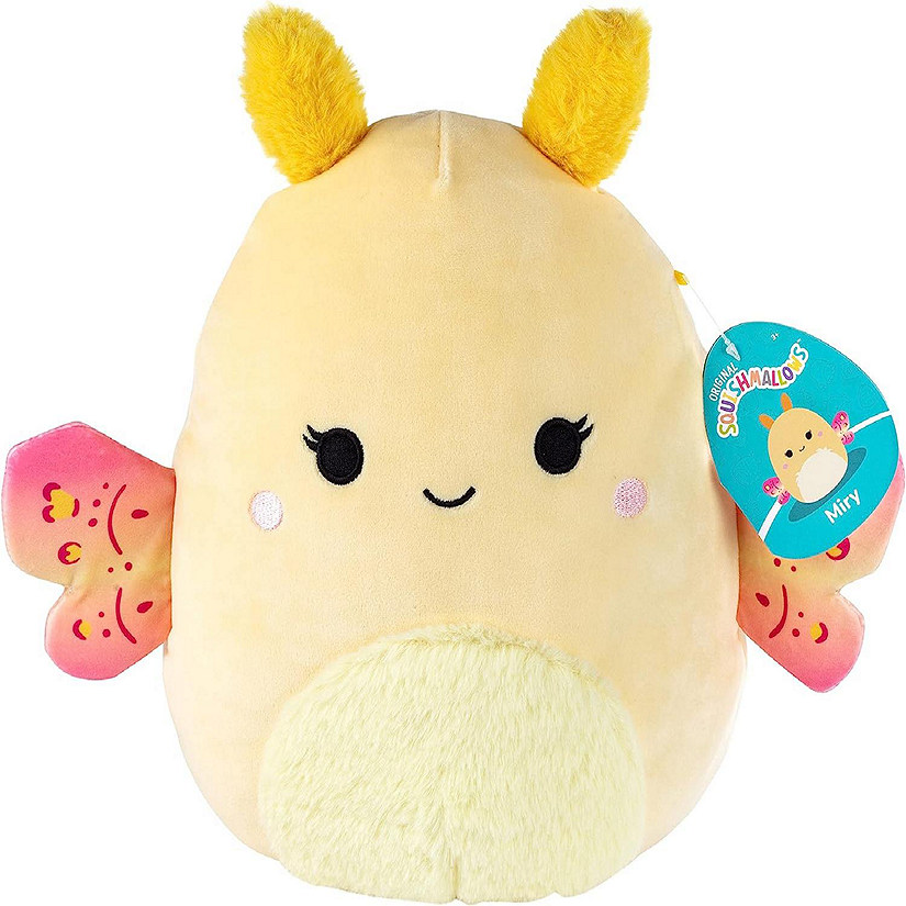 Squishmallow 10" Yellow Moth Plush - Cute and Soft Stuffed Animal Toy - Official Kellytoy - Great Gift for Kids Image