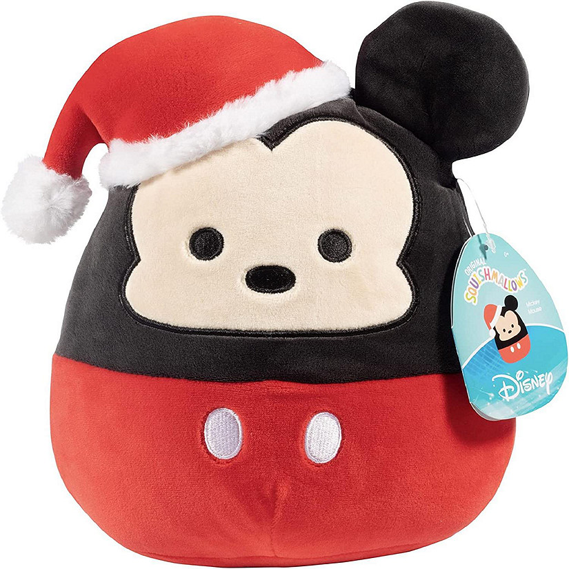 Squishmallow 8" Disney Mickey Mouse Christmas Plush - Official Kellytoy - Cute and Soft Holiday Plush Stuffed Animal Toy - Great Gift for Kids Image