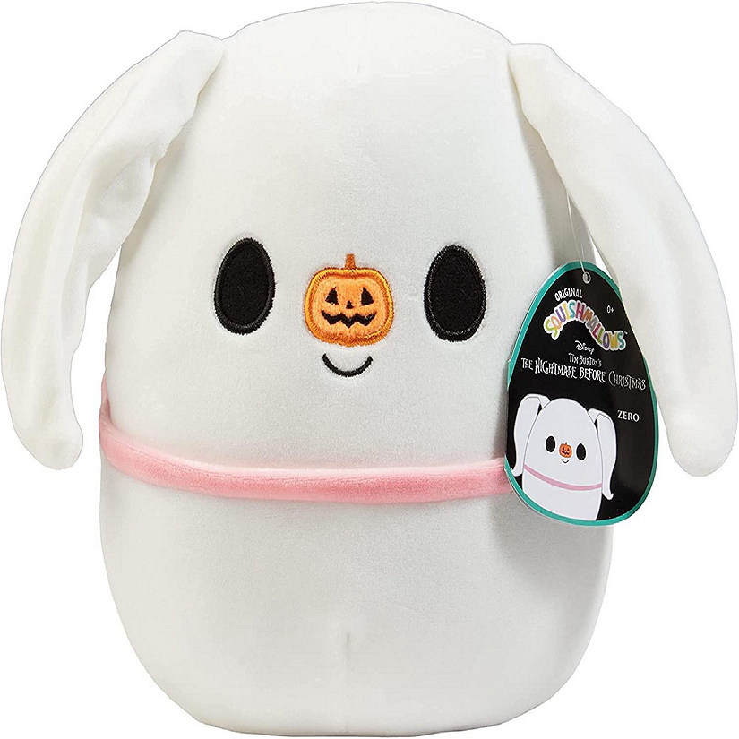 Squishmallow 8" Nightmare Before Christmas Zero Dog - Official Kellytoy Halloween Holiday Plush Stuffed Animal Image