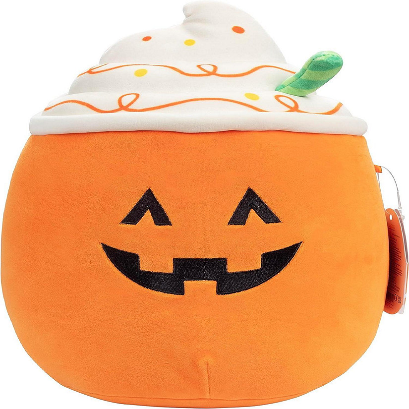 Squishmallows 10&quot; Jack O' Lantern Latte - Halloween Plush - Collectible Soft &amp; Squishy Stuffed Animal Toy - Add to Your Squad - Gift for Kids Image
