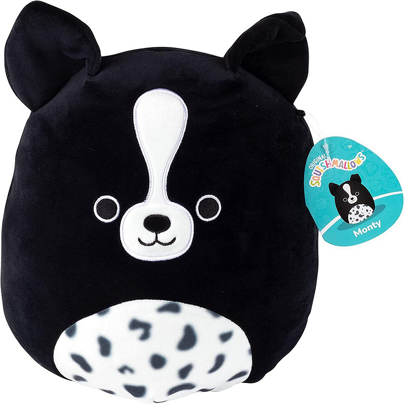 Squishmallows 10" Monty The Border Collie - Official Kellytoy New 2023 Plush - Stuffed Animal Image