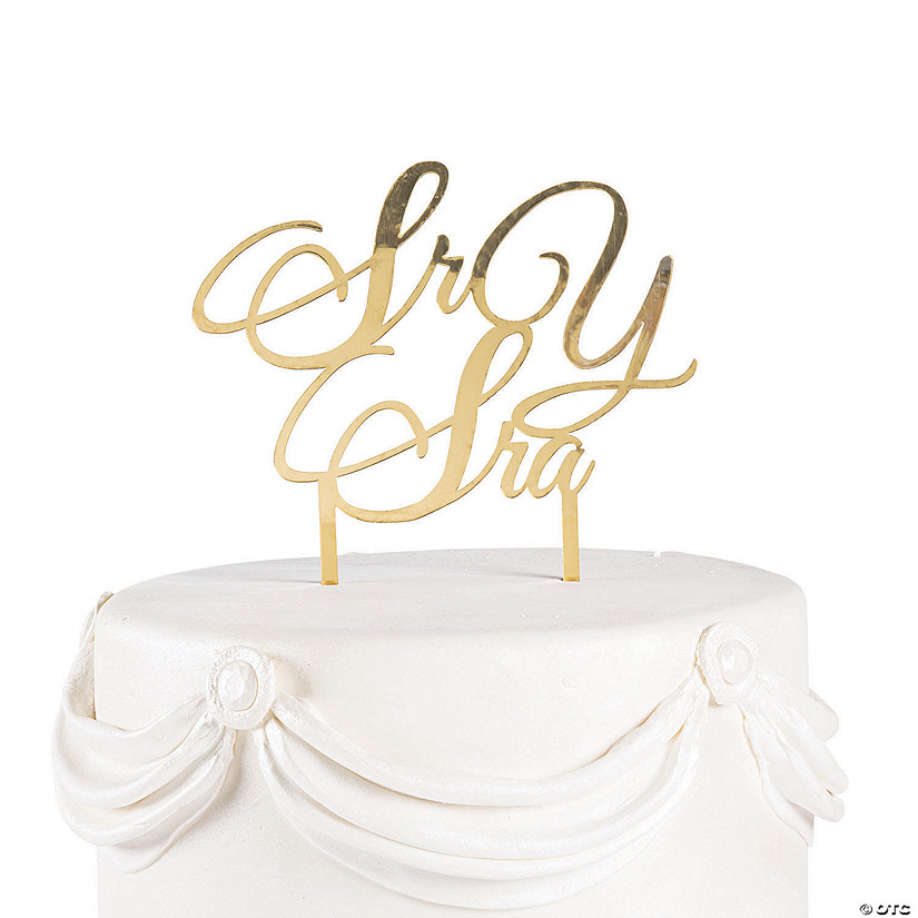 Sr Y Sra Wedding Cake Topper Image