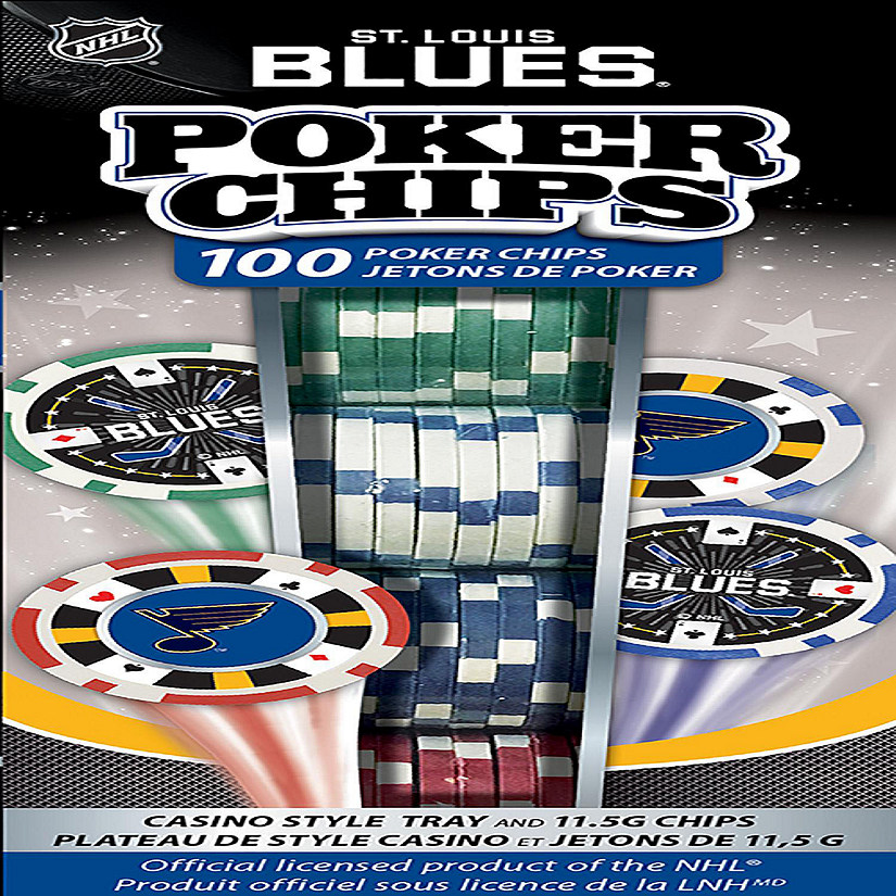 St. Louis Blues 100 Piece Poker Chips Image